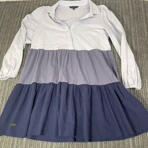 Simply Southern Color-block Long Sleeve Dress